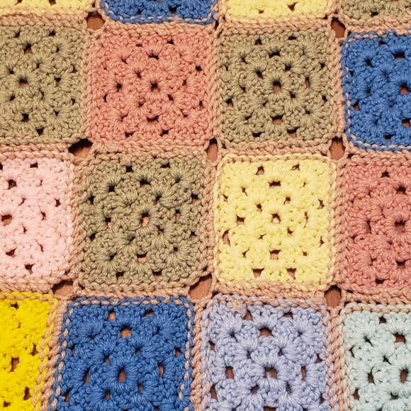 Colorful Hand-Crochet Table-Runner - Picture 2 of 8